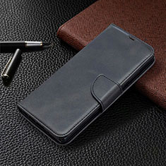 Samsung Galaxy Note 20 5G用手帳型 レザーケース スタンド カバー T08 サムスン ブラック