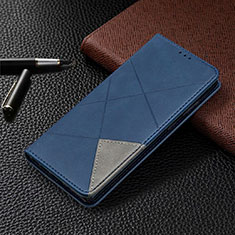Samsung Galaxy Note 20 5G用手帳型 レザーケース スタンド カバー T09 サムスン ネイビー