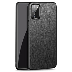 Samsung Galaxy Note 20 5G用ケース 高級感 手触り良いレザー柄 R03 サムスン ブラック
