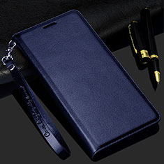 Samsung Galaxy Note 20 5G用手帳型 レザーケース スタンド カバー T11 サムスン ネイビー