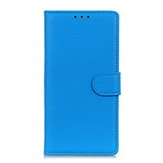 Samsung Galaxy Note 20 5G用手帳型 レザーケース スタンド カバー T16 サムスン ブルー