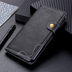 Samsung Galaxy Note 20 5G用手帳型 レザーケース スタンド カバー T18 サムスン ブラック