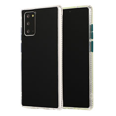 Samsung Galaxy Note 20 5G用ハイブリットバンパーケース プラスチック 兼シリコーン カバー N02 サムスン ブラック