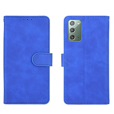 Samsung Galaxy Note 20 5G用手帳型 レザーケース スタンド カバー L01Z サムスン ネイビー
