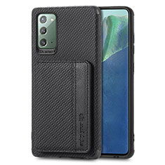 Samsung Galaxy Note 20 5G用極薄ソフトケース シリコンケース 耐衝撃 全面保護 マグネット式 バンパー S01D サムスン ブラック