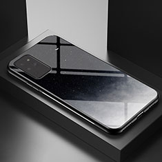 Samsung Galaxy Note 20 5G用ハイブリットバンパーケース プラスチック パターン 鏡面 カバー LS1 サムスン グレー