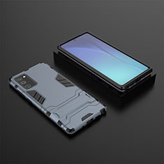 Samsung Galaxy Note 20 5G用ハイブリットバンパーケース スタンド プラスチック 兼シリコーン カバー KC1 サムスン ネイビー