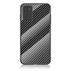 Samsung Galaxy Note 20 5G用ハイブリットバンパーケース プラスチック 鏡面 虹 グラデーション 勾配色 カバー LS2 サムスン ブラック