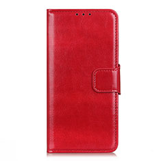 Samsung Galaxy Note 20 Plus 5G用手帳型 レザーケース スタンド カバー L08 サムスン レッド