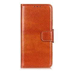 Samsung Galaxy Note 20 Ultra 5G用手帳型 レザーケース スタンド カバー L08 サムスン オレンジ
