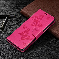 Samsung Galaxy Note 20 Ultra 5G用手帳型 レザーケース スタンド カバー T07 サムスン ローズレッド
