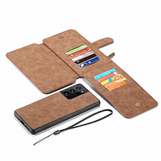 Samsung Galaxy Note 20 Ultra 5G用手帳型 レザーケース スタンド カバー N03 サムスン ブラウン