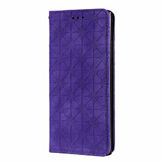 Samsung Galaxy Note 20 Ultra 5G用手帳型 レザーケース スタンド カバー N06 サムスン パープル