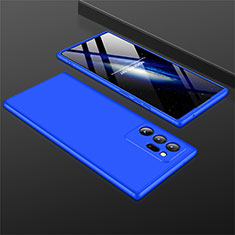 Samsung Galaxy Note 20 Ultra 5G用ハードケース プラスチック 質感もマット 前面と背面 360度 フルカバー M01 サムスン ネイビー