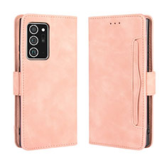 Samsung Galaxy Note 20 Ultra 5G用手帳型 レザーケース スタンド カバー BY3 サムスン ピンク