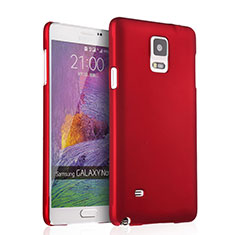 Samsung Galaxy Note 4 Duos N9100 Dual SIM用ハードケース プラスチック 質感もマット サムスン レッド