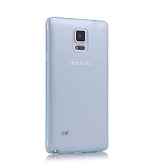Samsung Galaxy Note 4 Duos N9100 Dual SIM用極薄ソフトケース シリコンケース 耐衝撃 全面保護 クリア透明 サムスン ネイビー