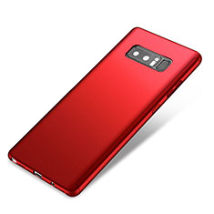 Samsung Galaxy Note 8用ハードケース プラスチック 質感もマット 前面と背面 360度 フルカバー サムスン レッド