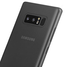 Samsung Galaxy Note 8 Duos N950F用極薄ケース クリア透明 プラスチック サムスン ブラック
