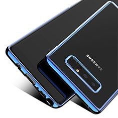 Samsung Galaxy Note 8 Duos N950F用極薄ソフトケース シリコンケース 耐衝撃 全面保護 クリア透明 T05 サムスン ネイビー