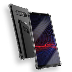 Samsung Galaxy Note 8 Duos N950F用極薄ソフトケース シリコンケース 耐衝撃 全面保護 クリア透明 T08 サムスン クリア