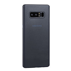 Samsung Galaxy Note 8 Duos N950F用極薄ケース クリア透明 プラスチック 質感もマットU01 サムスン ネイビー