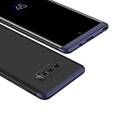 Samsung Galaxy Note 8 Duos N950F用ハードケース プラスチック 質感もマット 前面と背面 360度 フルカバー M01 サムスン ネイビー・ブラック