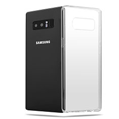 Samsung Galaxy Note 8 Duos N950F用極薄ソフトケース シリコンケース 耐衝撃 全面保護 クリア透明 H03 サムスン クリア