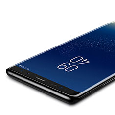 Samsung Galaxy Note 8 Duos N950F用強化ガラス フル液晶保護フィルム F02 サムスン ブラック