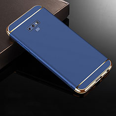 Samsung Galaxy Note 9用ケース 高級感 手触り良い メタル兼プラスチック バンパー M01 サムスン ネイビー