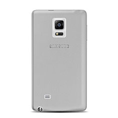 Samsung Galaxy Note Edge SM-N915F用極薄ソフトケース シリコンケース 耐衝撃 全面保護 クリア透明 サムスン グレー