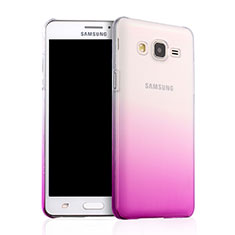 Samsung Galaxy On5 Pro用ハードケース グラデーション 勾配色 クリア透明 サムスン ピンク