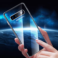 Samsung Galaxy S10 5G用極薄ソフトケース シリコンケース 耐衝撃 全面保護 クリア透明 T03 サムスン クリア
