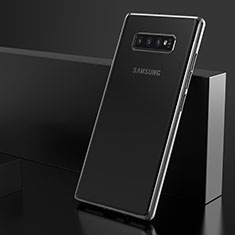 Samsung Galaxy S10 5G用極薄ソフトケース シリコンケース 耐衝撃 全面保護 クリア透明 H06 サムスン シルバー