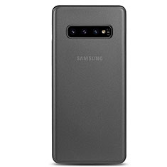 Samsung Galaxy S10 5G用極薄ケース クリア透明 プラスチック 質感もマット カバー P01 サムスン グレー