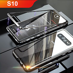 Samsung Galaxy S10 5G用ケース 高級感 手触り良い アルミメタル 製の金属製 バンパー 鏡面 カバー サムスン ブラック