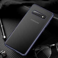Samsung Galaxy S10 5G用極薄ケース クリア透明 プラスチック 質感もマットU01 サムスン ネイビー
