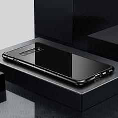 Samsung Galaxy S10用ケース 高級感 手触り良い アルミメタル 製の金属製 カバー T02 サムスン ブラック