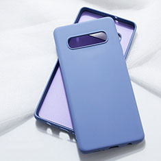 Samsung Galaxy S10用360度 フルカバー極薄ソフトケース シリコンケース 耐衝撃 全面保護 バンパー C05 サムスン パープル