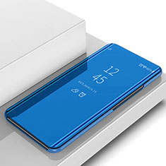 Samsung Galaxy S10用手帳型 レザーケース スタンド カバー 鏡面 カバー L02 サムスン ブルー