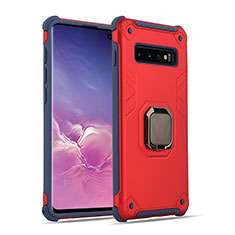 Samsung Galaxy S10用ハイブリットバンパーケース プラスチック アンド指輪 マグネット式 T01 サムスン マルチカラー