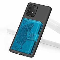 Samsung Galaxy S10 Lite用極薄ソフトケース シリコンケース 耐衝撃 全面保護 マグネット式 バンパー S09D サムスン ネイビー