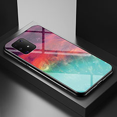Samsung Galaxy S10 Lite用ハイブリットバンパーケース プラスチック パターン 鏡面 カバー LS1 サムスン レッド