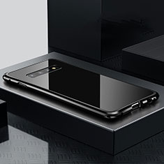 Samsung Galaxy S10 Plus用ケース 高級感 手触り良い アルミメタル 製の金属製 カバー T01 サムスン ブラック