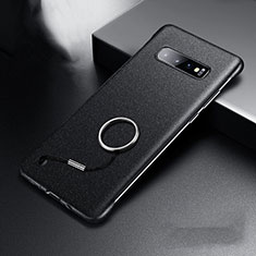 Samsung Galaxy S10 Plus用ハードケース プラスチック 質感もマット カバー P01 サムスン ブラック