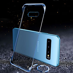 Samsung Galaxy S10 Plus用ハードカバー クリスタル クリア透明 S03 サムスン ネイビー
