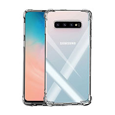 Samsung Galaxy S10 Plus用極薄ソフトケース シリコンケース 耐衝撃 全面保護 クリア透明 K02 サムスン クリア