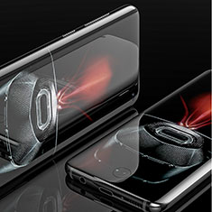 Samsung Galaxy S10 Plus用強化ガラス フル液晶保護フィルム F02 サムスン ブラック