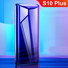 Samsung Galaxy S10 Plus用強化ガラス フル液晶保護フィルム F04 サムスン ブラック