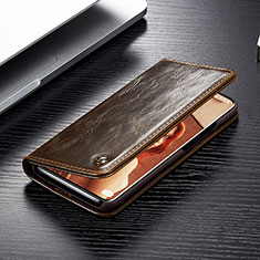 Samsung Galaxy S20 5G用手帳型 レザーケース スタンド カバー C02S サムスン ブラウン